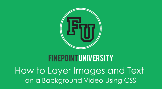 How To Layer Images And Text On A Background Video Using Css