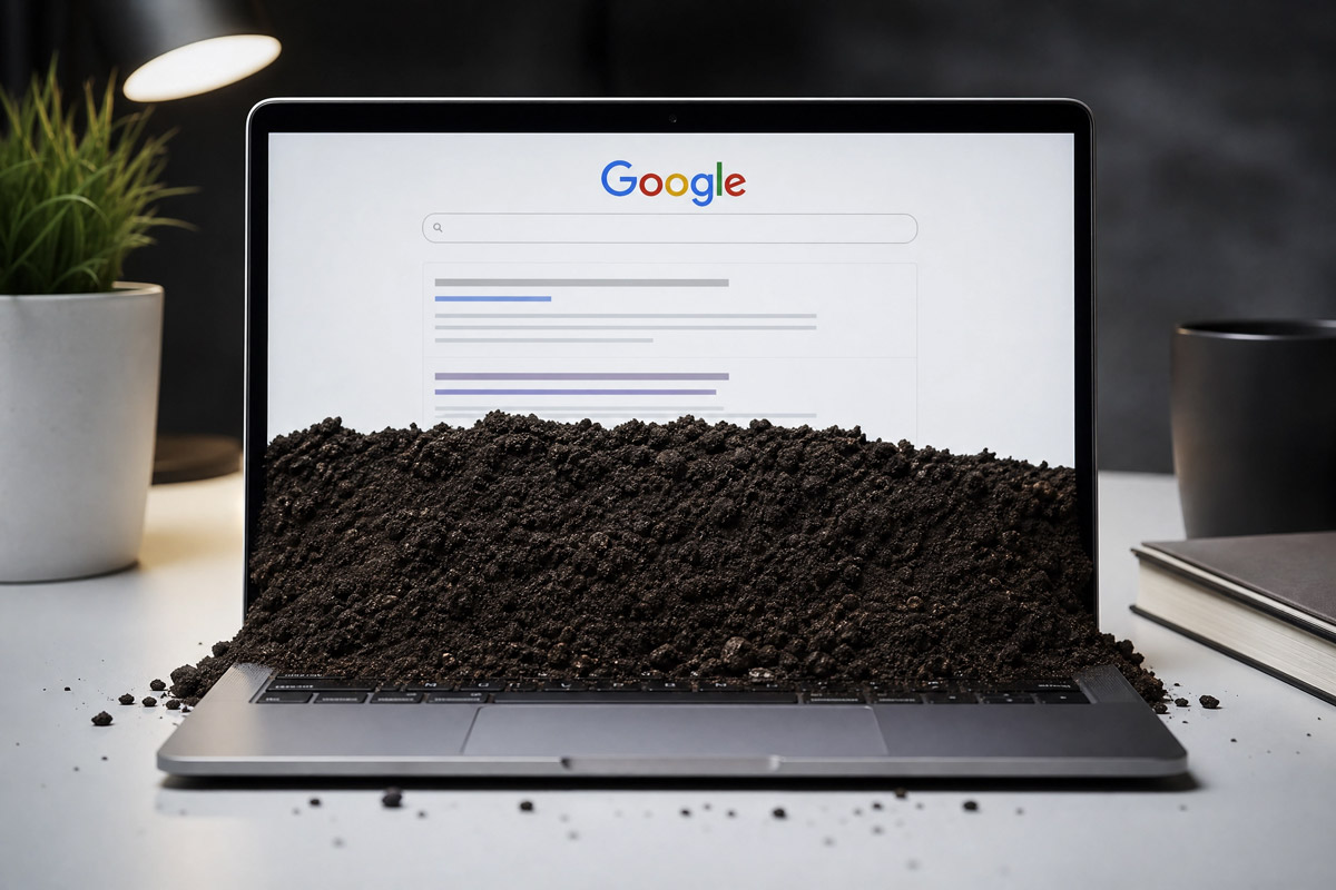google not indexing content